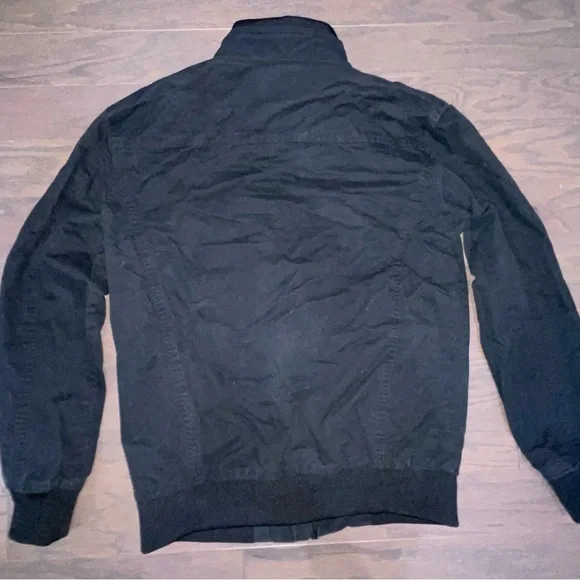 American Eagle Outfitters Black Military Field Jacket with Ribbed Details - Picture 3 of 3